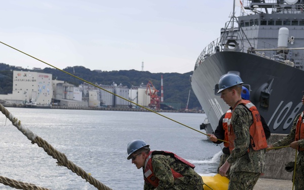 USS America arrives in Sasebo, Japan.