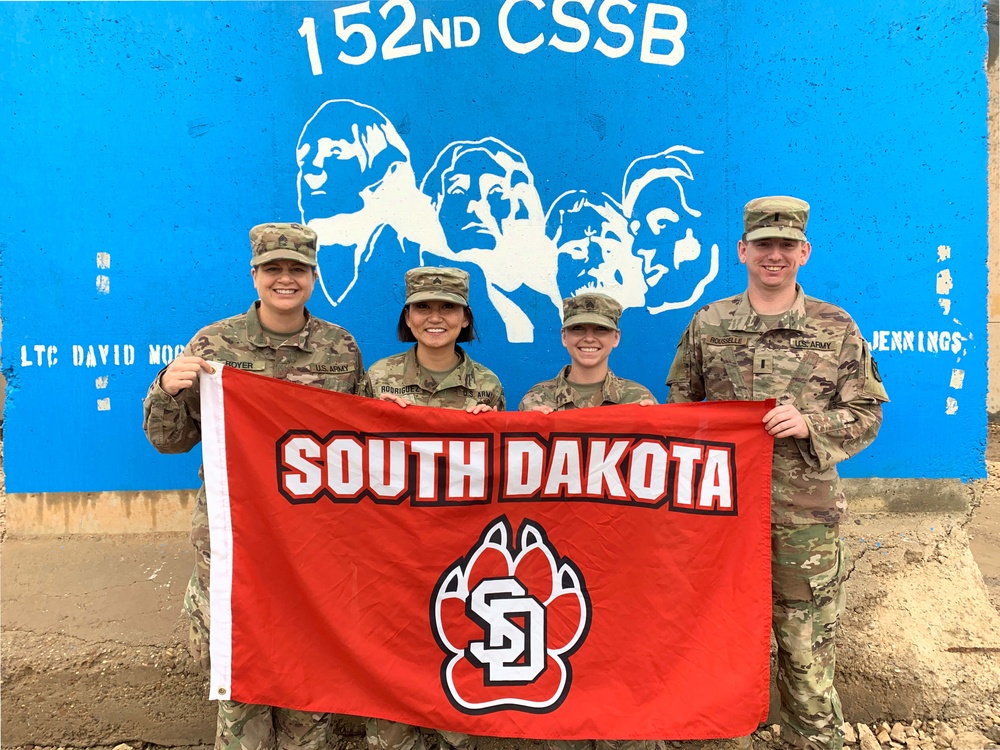 University of South Dakota Flag Group Photos