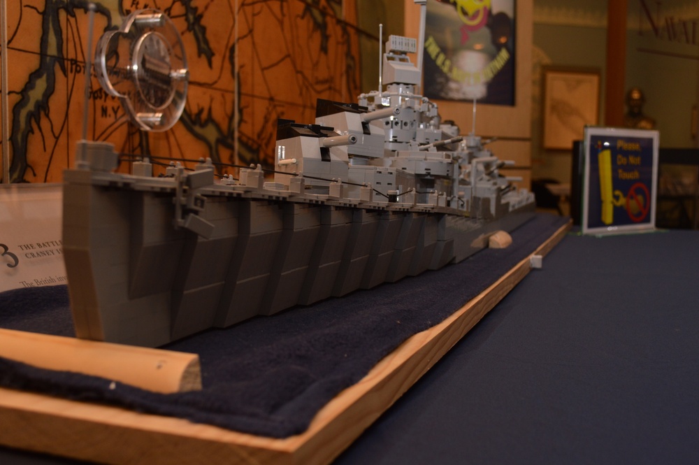 LEGO model ship in Naval Museum's gallery