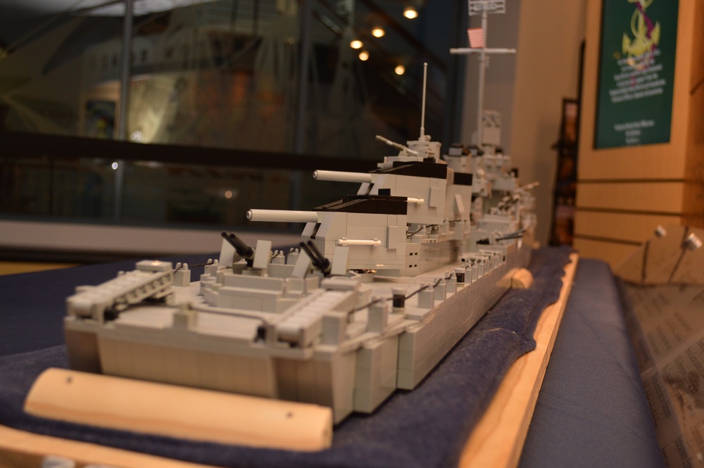LEGO Fletcher-Class Destroyer on display at Naval Museum