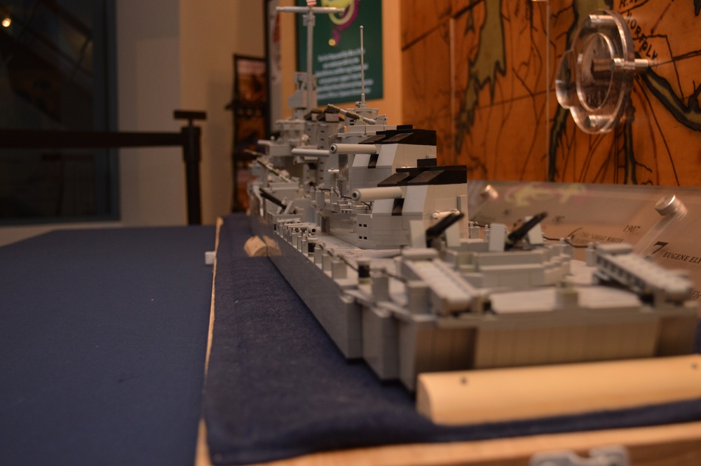LEGO Fletcher-Class Destroyer on display at Naval Museum