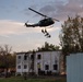 Repelling onto the roof