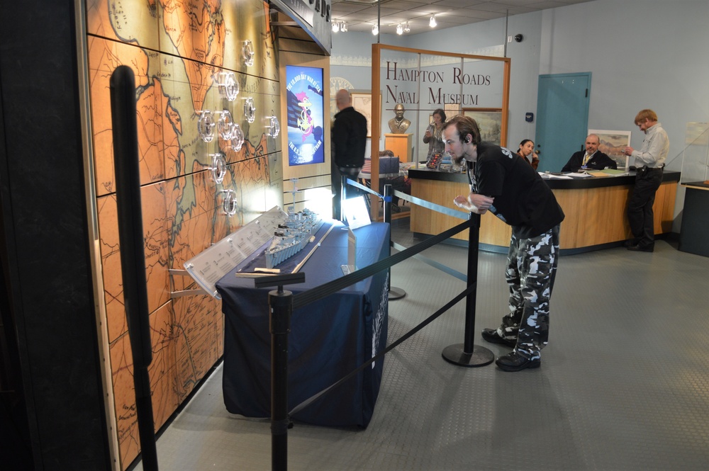 LEGO Fletcher-Class Destroyer on display at Naval Museum