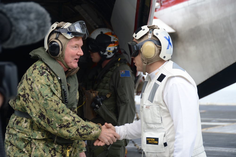 Adm. James Foggo III tours USS Harry S. Truman (CVN 75)