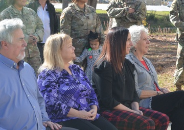 Fort Stewart honors retired MSG Lewis with a garden dedication