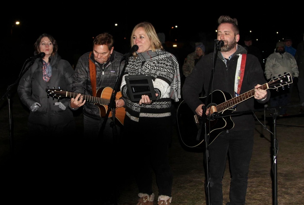 Soldiers of 2nd Armored Brigade Combat Team Participates in Christmas Tree Lighting Ceremony