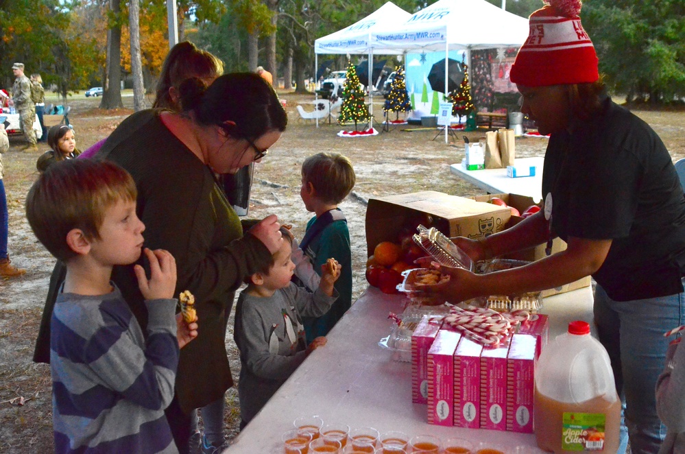 Hunter Army Airfield celebrates their annual tree lighting ceremony