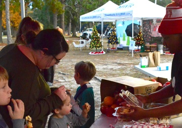 Hunter Army Airfield celebrates their annual tree lighting ceremony