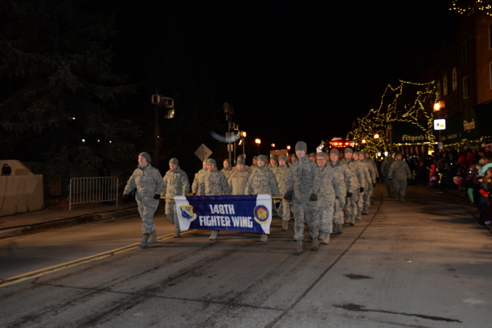 148th Fighter Wing Marches in Christmas City of the North Parade