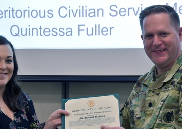 Stiles receives certificate of appreciation