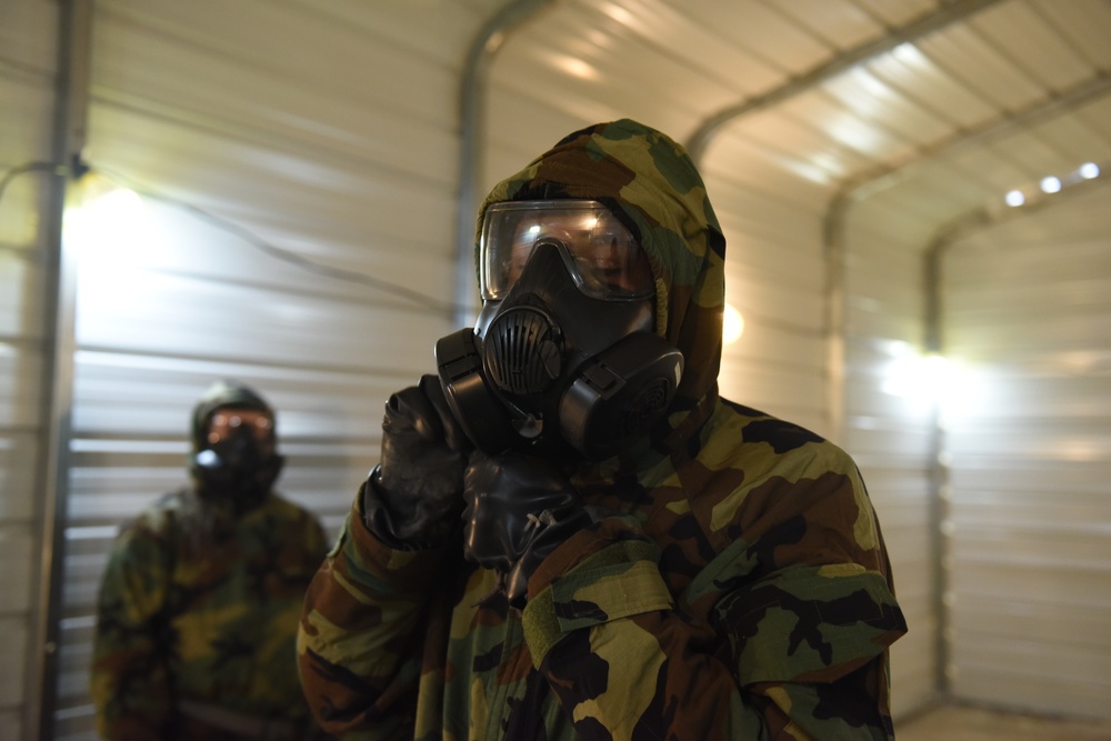 Blaze Arena: Airmen boost gas mask confidence with new chamber