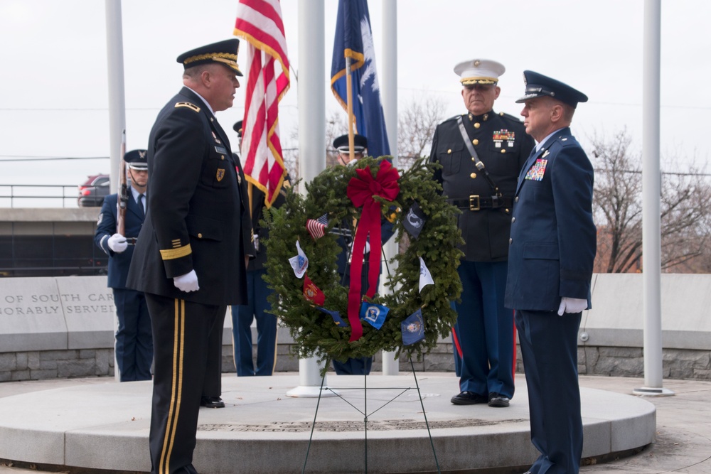 South Carolina National Guard participates in wreath laying ceremony in honor of fallen service members