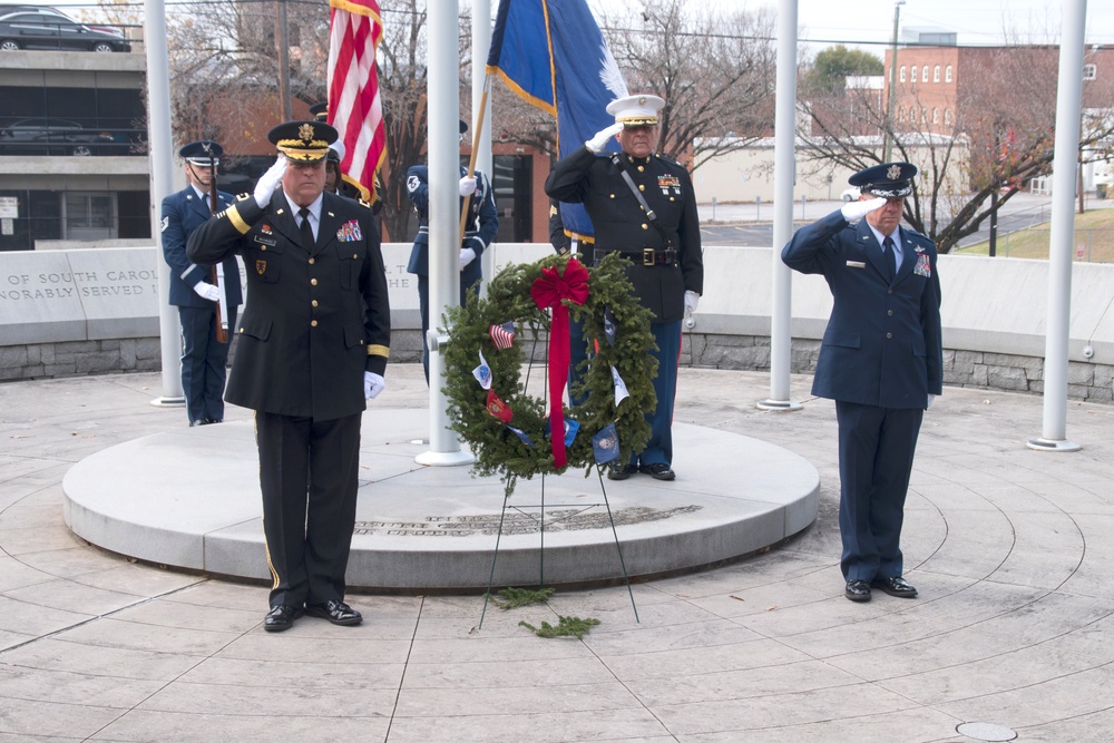 South Carolina National Guard participates in wreath laying ceremony in honor of fallen service members