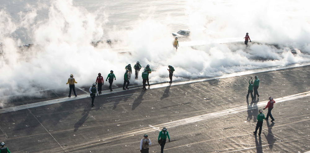 USS Harry S. Truman (CVN 75) transits the Mediterranean Sea