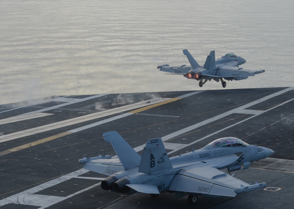 USS Harry S. Truman (CVN 75) transits the Mediterranean Sea