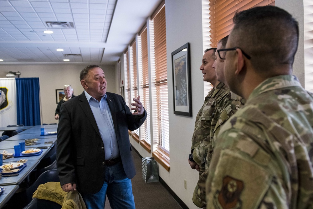 Previous Chief Master Sergeants of the Air Force visit Cannon