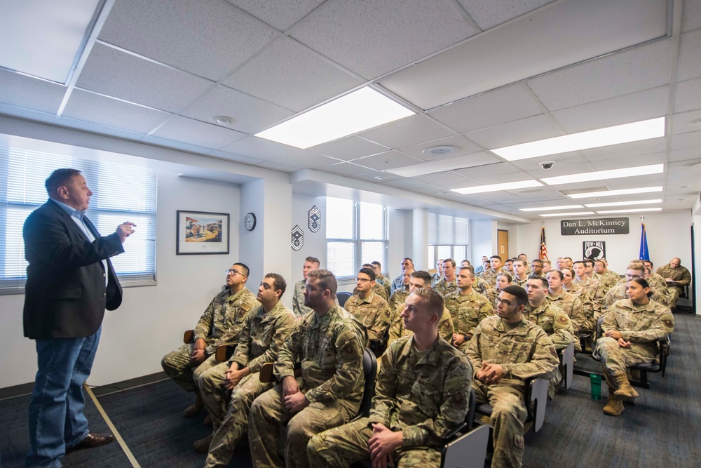 Previous Chief Master Sergeants of the Air Force visit Cannon