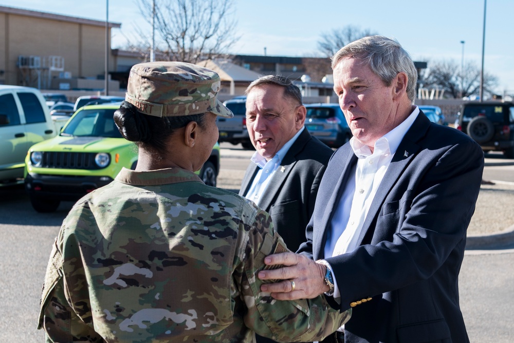 Previous Chief Master Sergeants of the Air Force visit Cannon