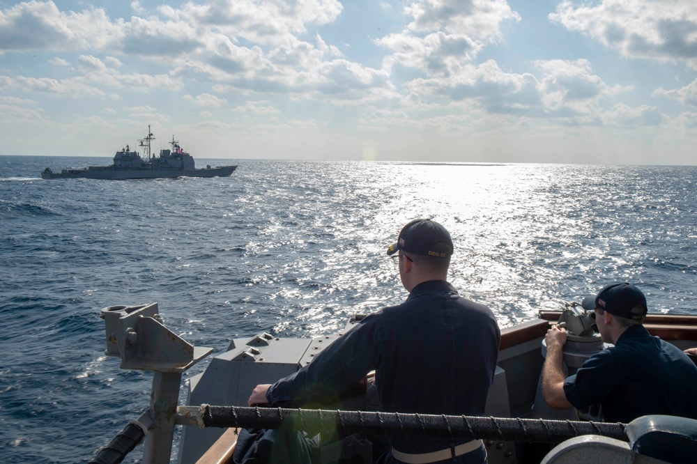 USS Barry Conducts Exercise on Patrol