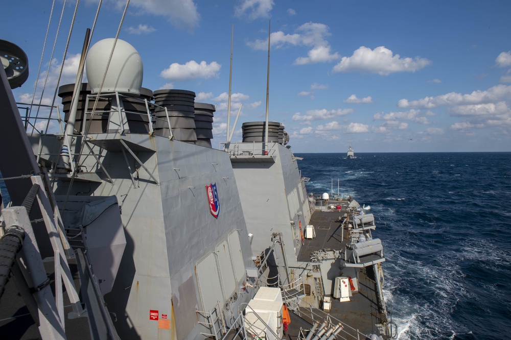 USS Barry Conducts Exercise on Patrol