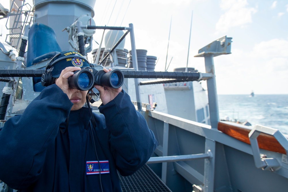 USS Barry Conducts Exercise on Patrol