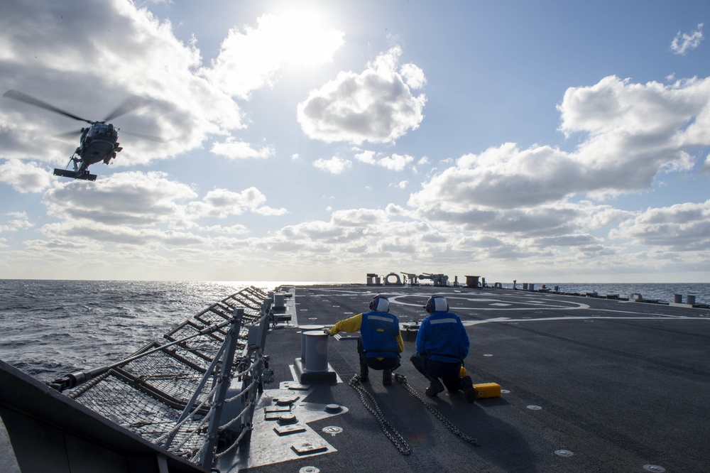 USS Barry Conducts Exercise on Patrol