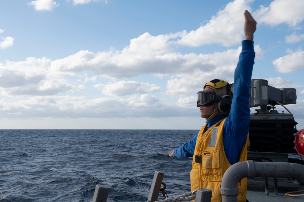 USS Barry Conducts Exercise on Patrol