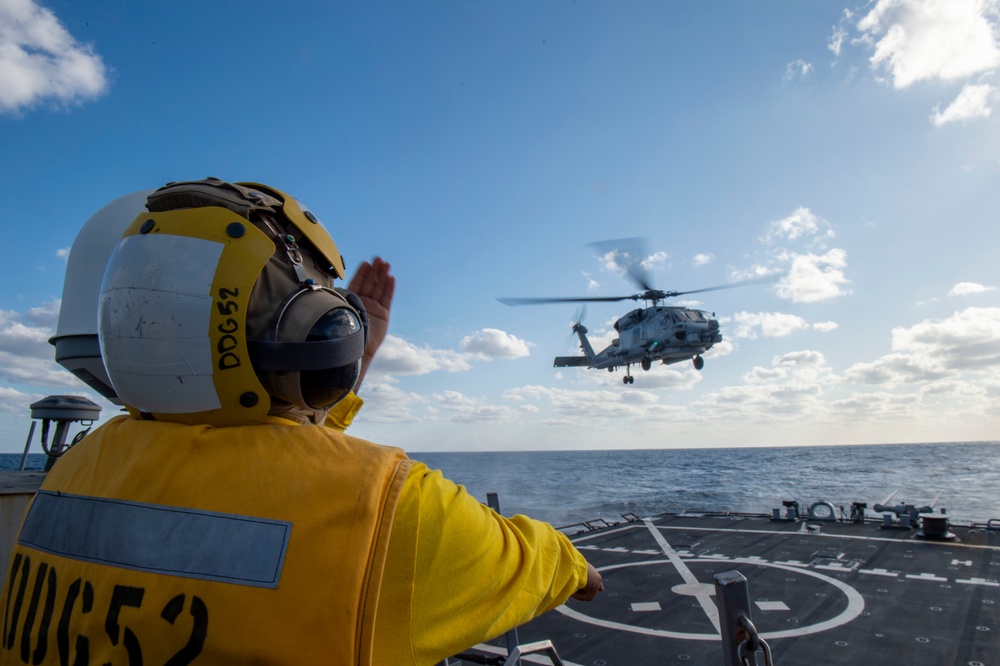 USS Barry Conducts Exercise on Patrol