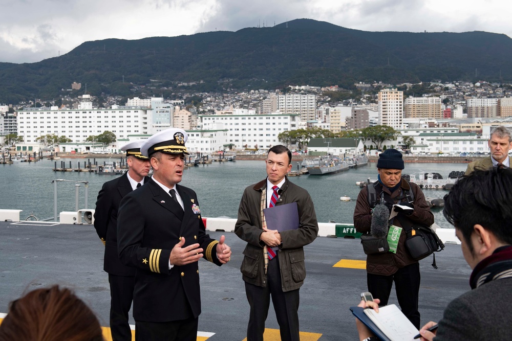 USS America Arrives In Japan