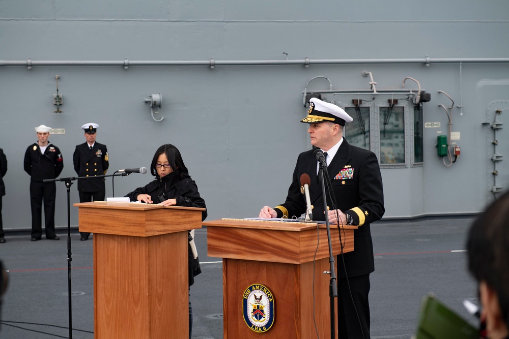 USS America Arrives in Japan