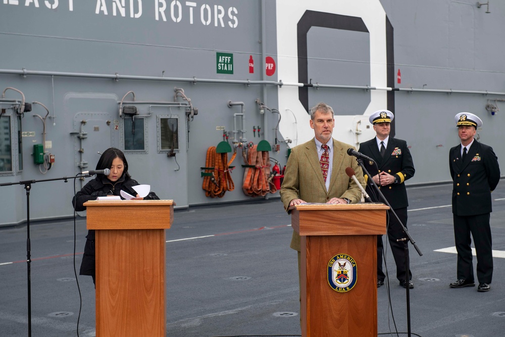 USS America Arrives In Japan