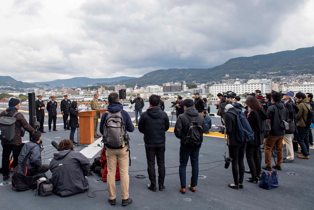 USS America Arrives In Japan