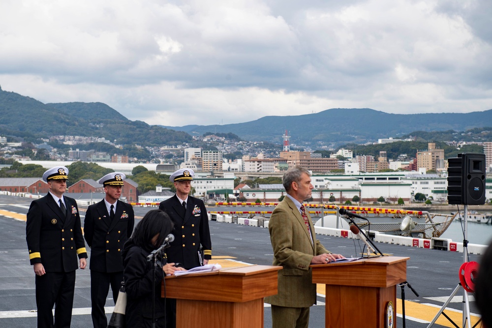 USS America Arrives In Japan