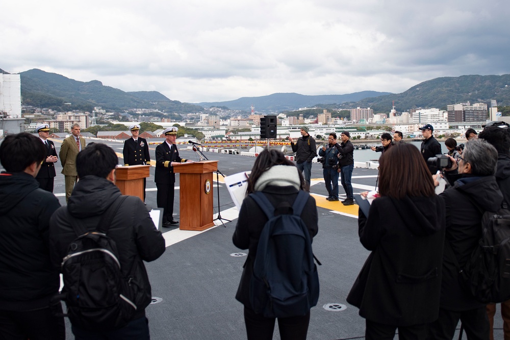 USS America Arrives In Japan