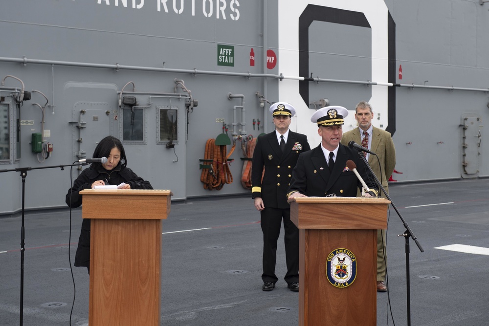 USS America Arrives In Japan