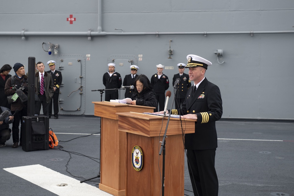 USS America Arrives In Japan