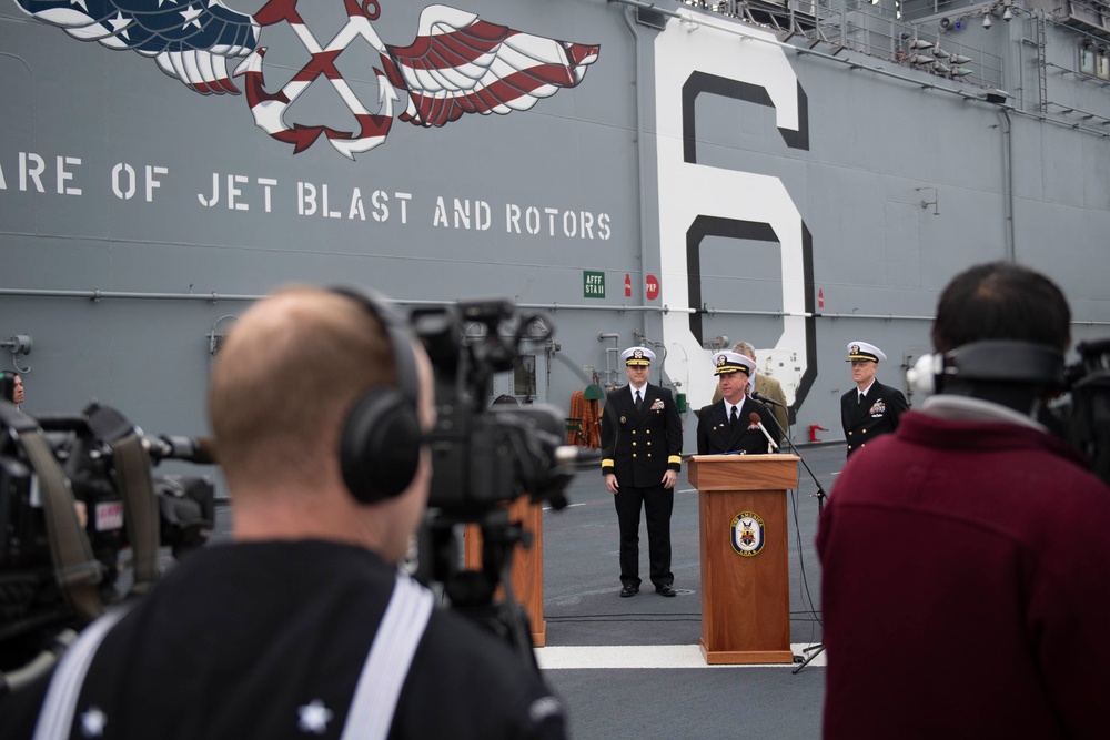 USS America Arrives In Japan