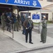 Bulgarian Prime Minister Boyko Borissov prepares to board a C-2A Greyhound onboard NAS Sigonella