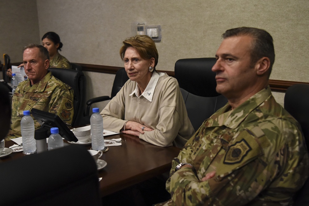 SecAF and CSAF visit CAOC