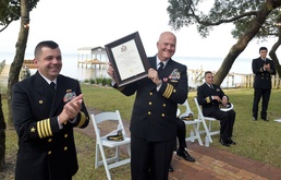 CIWT’s Cmdr. James Dudley Piped Ashore, Culminates 37 Years of Faithful Service