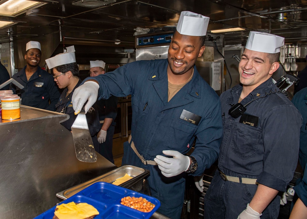 USS Normandy Wardroom Hosts Steel Beach Picnic