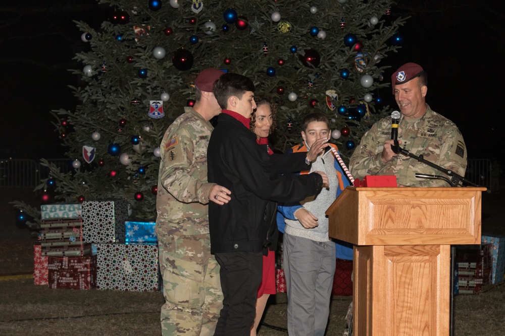 The Marquis family kicks off the Holiday Season with a bright start at Fort Bragg
