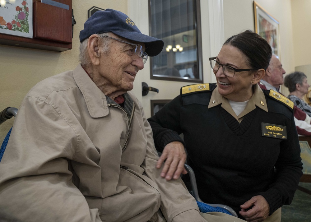 NMETLC Visits with Pearl Harbor Survivor