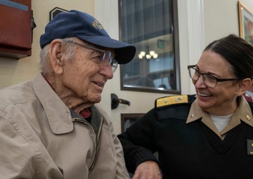 NMETLC Visits with Pearl Harbor Survivor