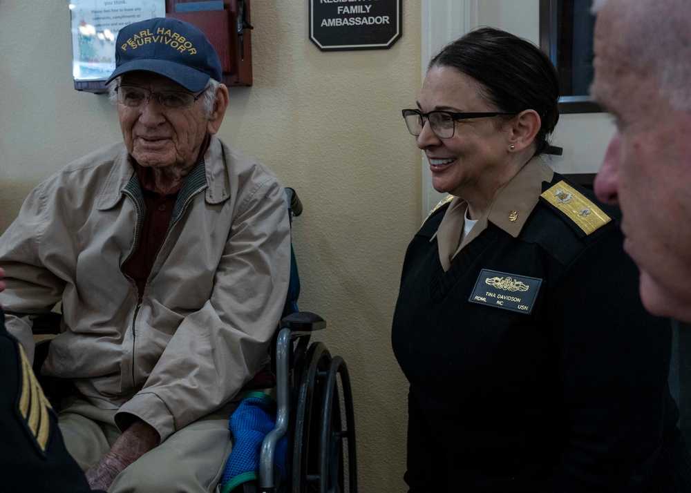 NMETLC Visits with Pearl Harbor Survivor