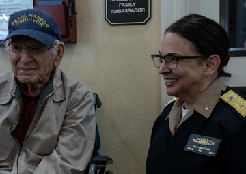 NMETLC Visits with Pearl Harbor Survivor