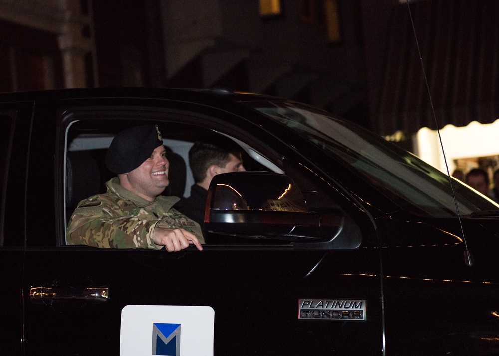 509th Security Forces Squadron commander participates in Sedalia Christmas parade