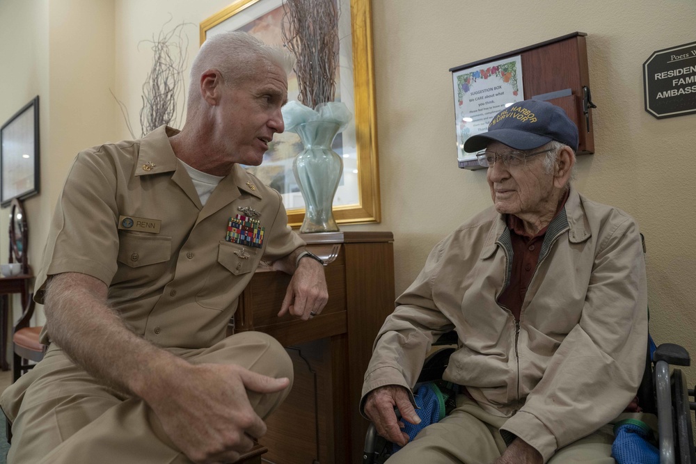 NMETLC Visits with Pearl Harbor Survivor