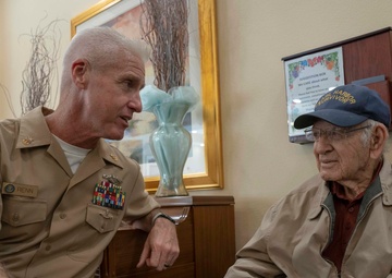 NMETLC Visits with Pearl Harbor Survivor