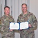 Airman receives the Joint Service Achievement Medal